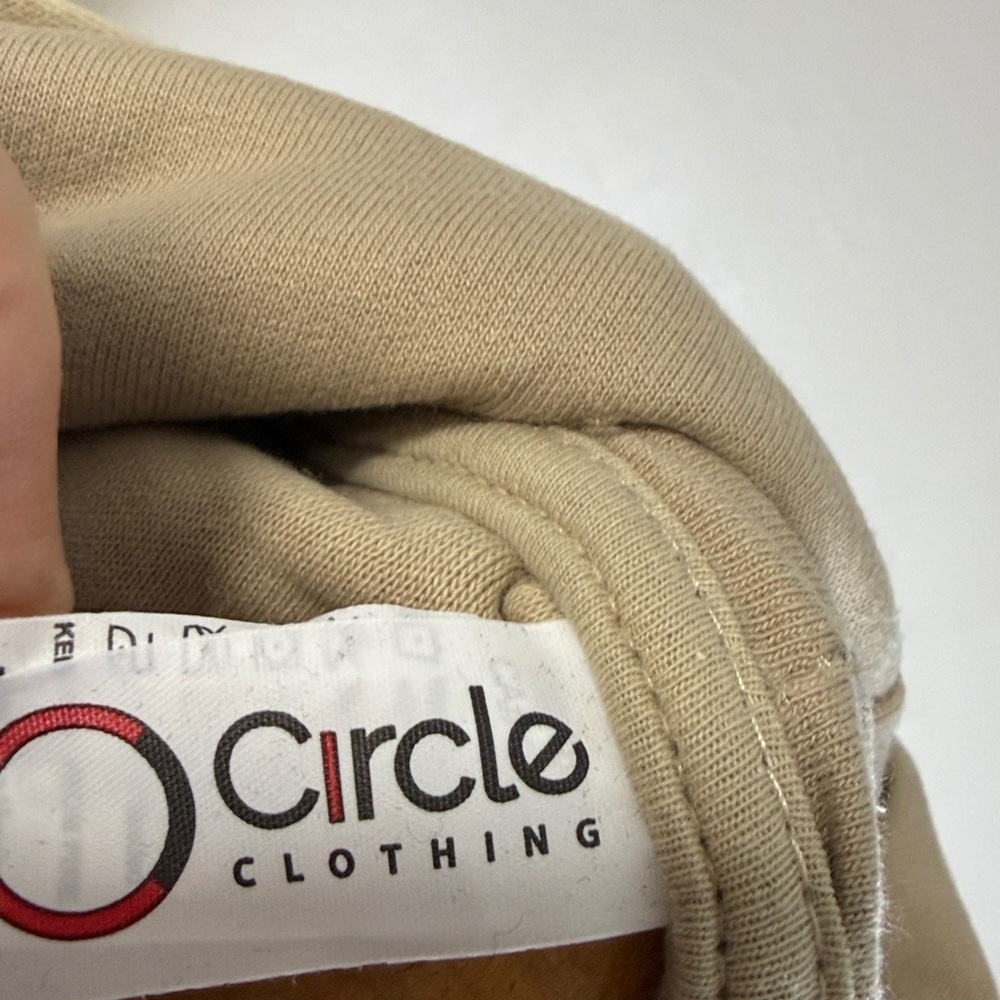 Circle Clothing Beige Hoodie with Black Paw Print Sz XL NWOT - Picture 5 of 6